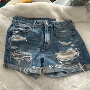 American eagle distressed denim short